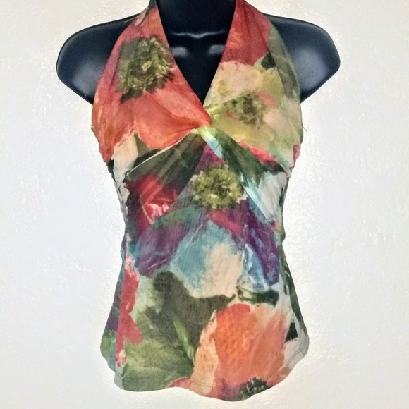 Cache Floral Halter Top - Picture 2 of 6